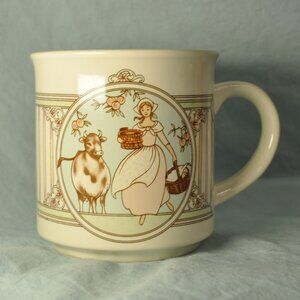 14 oz mug 1988 Enesco milk maid Arlene & Tim Fabrizio vintage (w1565)